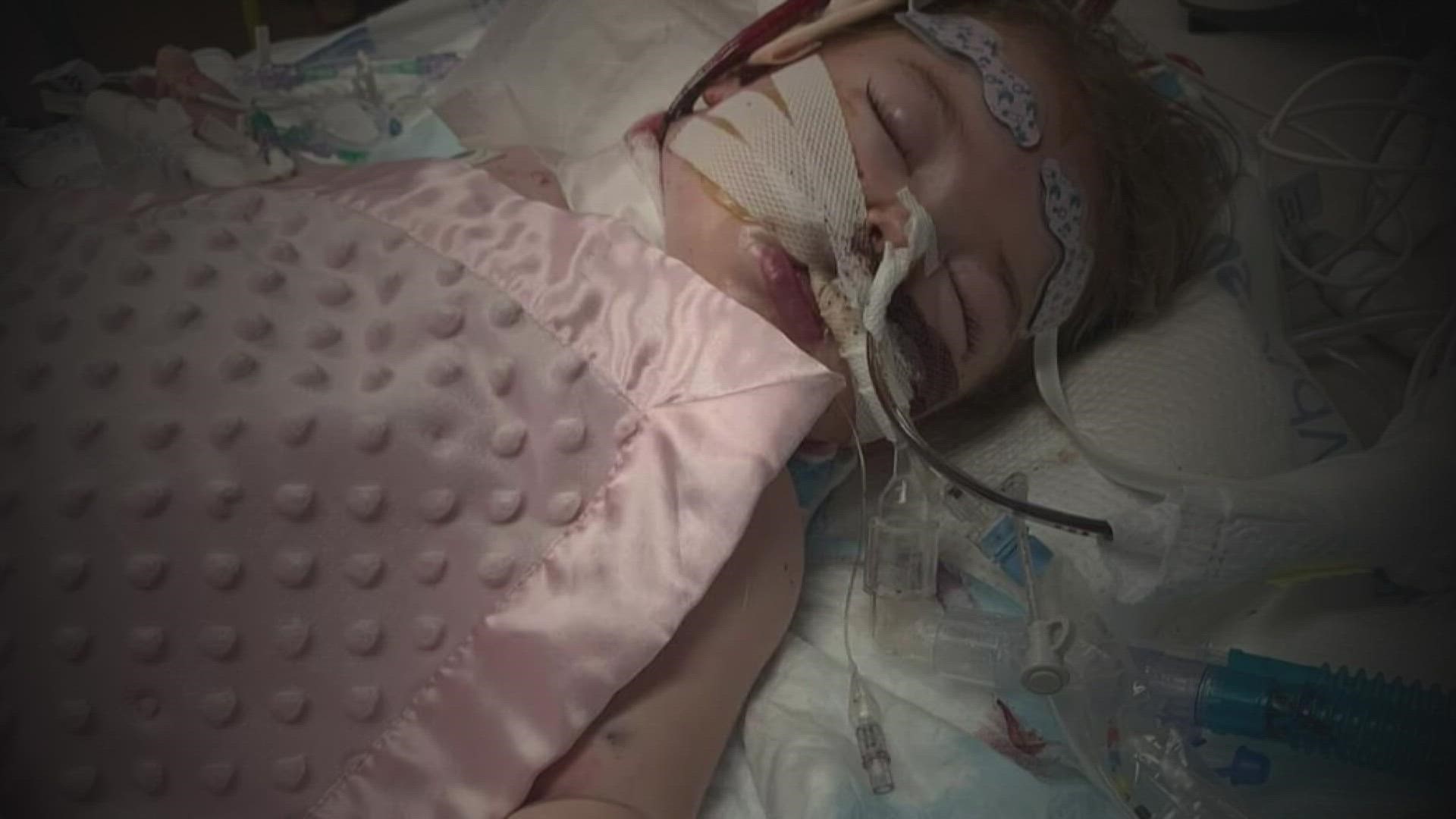 Scarlett Wood, who has been hospitalized for two weeks, has been fighting for her life.