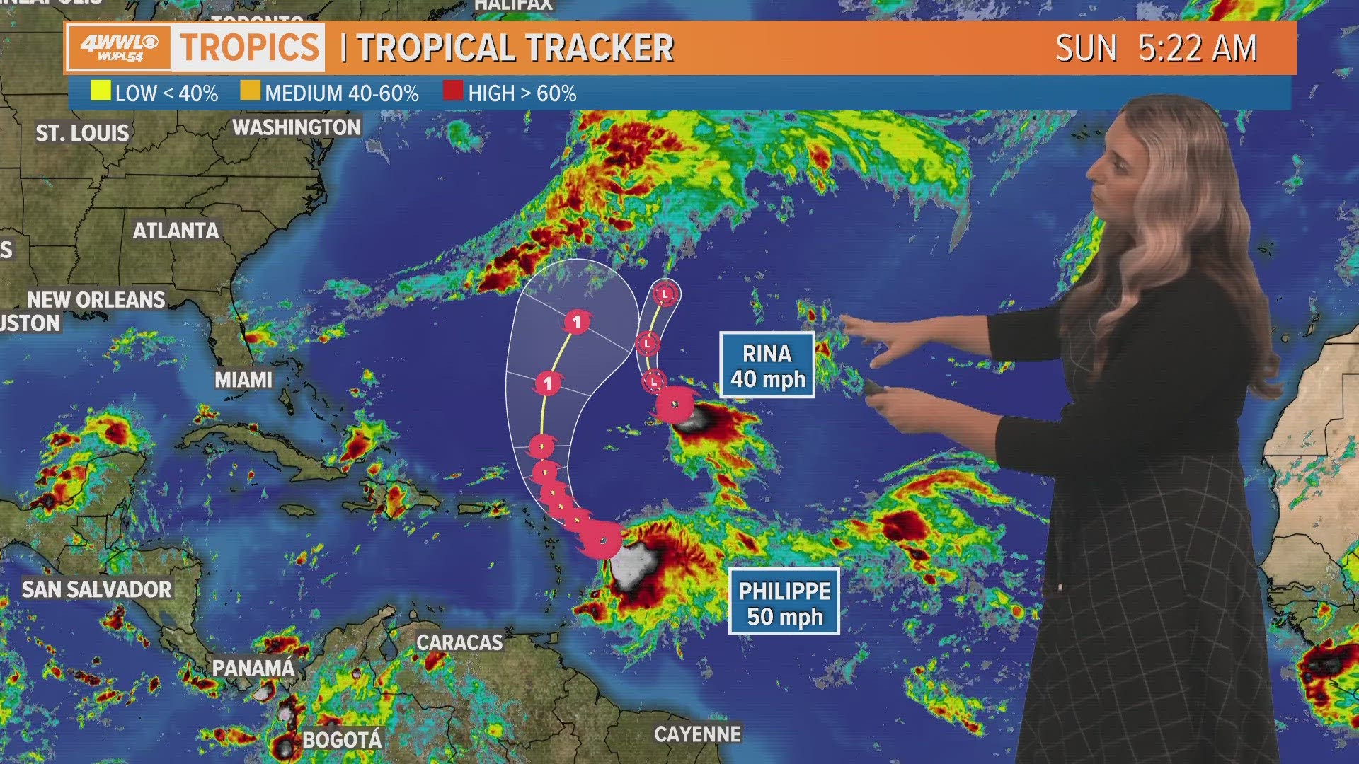 There are no threats to the Gulf of Mexico over the next ten days.