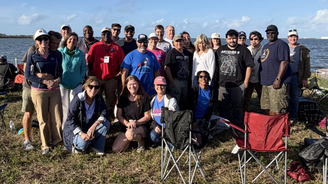 New Orleans engineers who helped build Artemis II watch it launch in Florida