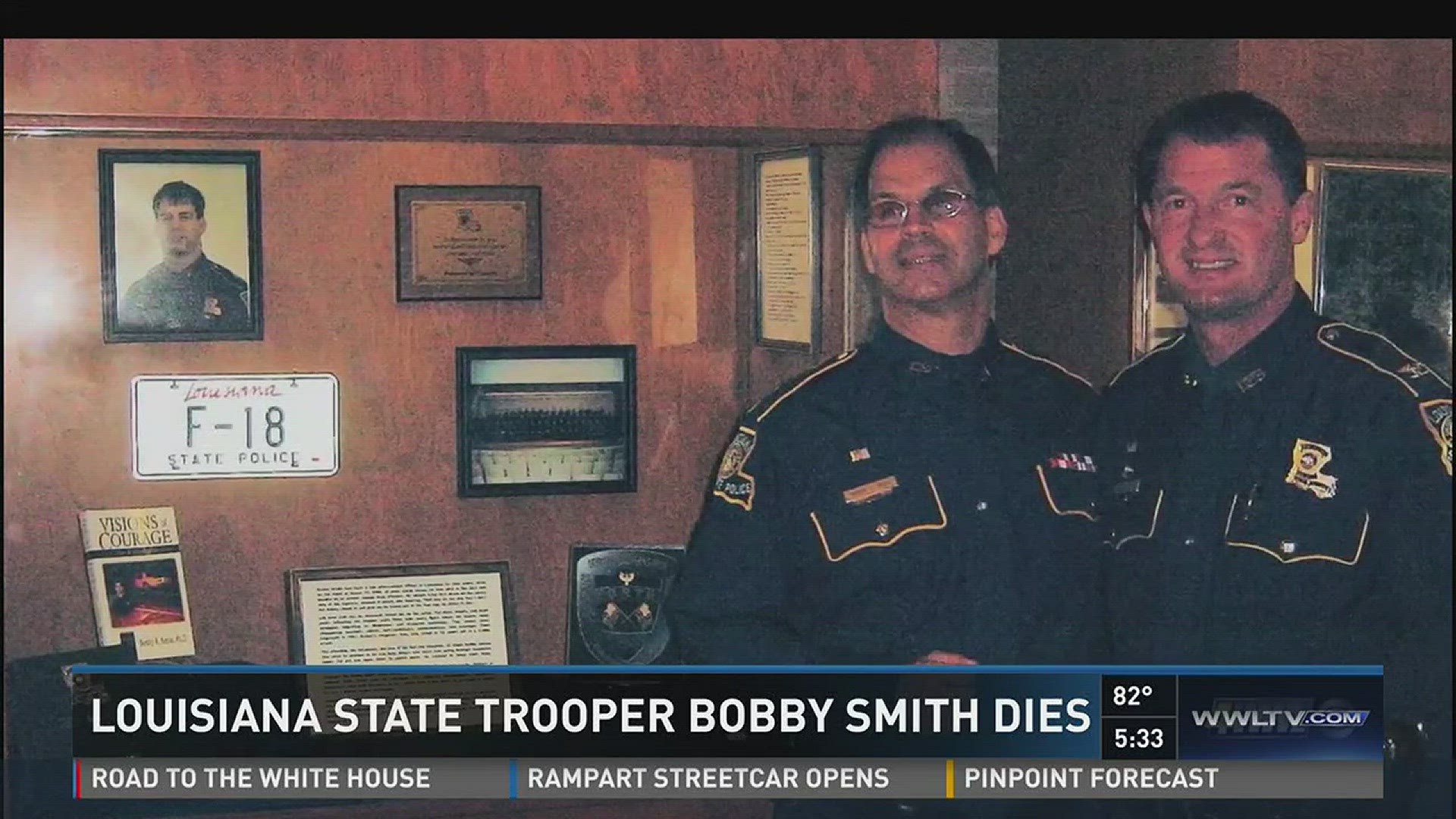 Louisiana State Trooper Bobby Smith, who survived being shot in the face by a suspect, has died.