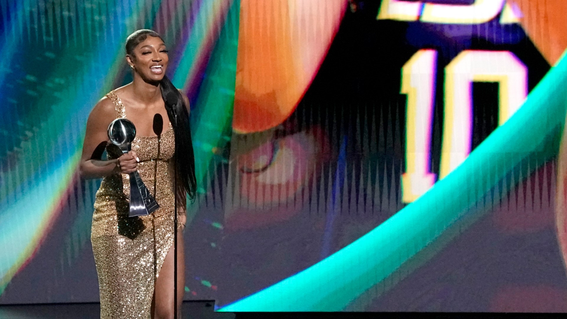 Angel Reese wins Breakthrough Athlete of the Year at ESPYS