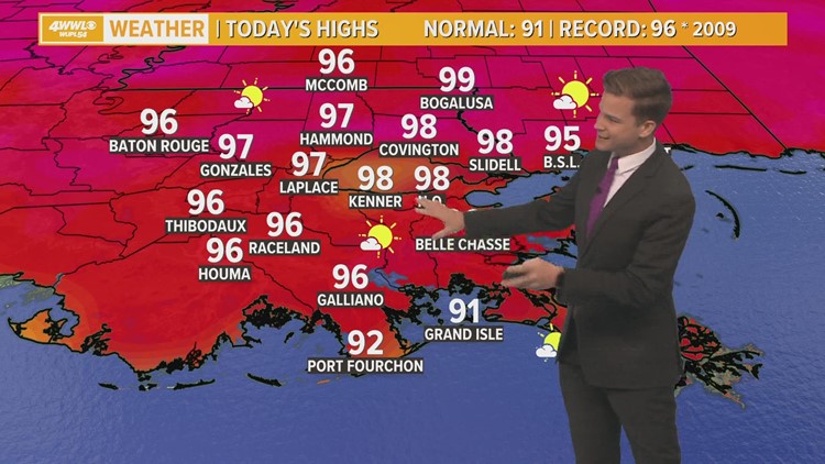 Sweltering heat: Feel-like temperatures over 110°