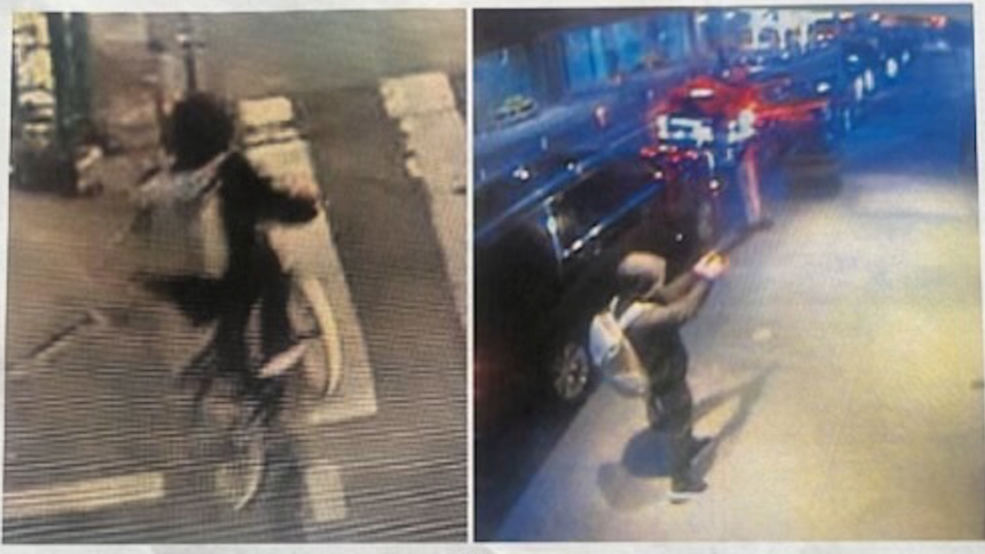 Still images from surveillance video allegedly showing gunman accused of fatally shooting UnitedHealthcare CEO Brian Thompson in New York.