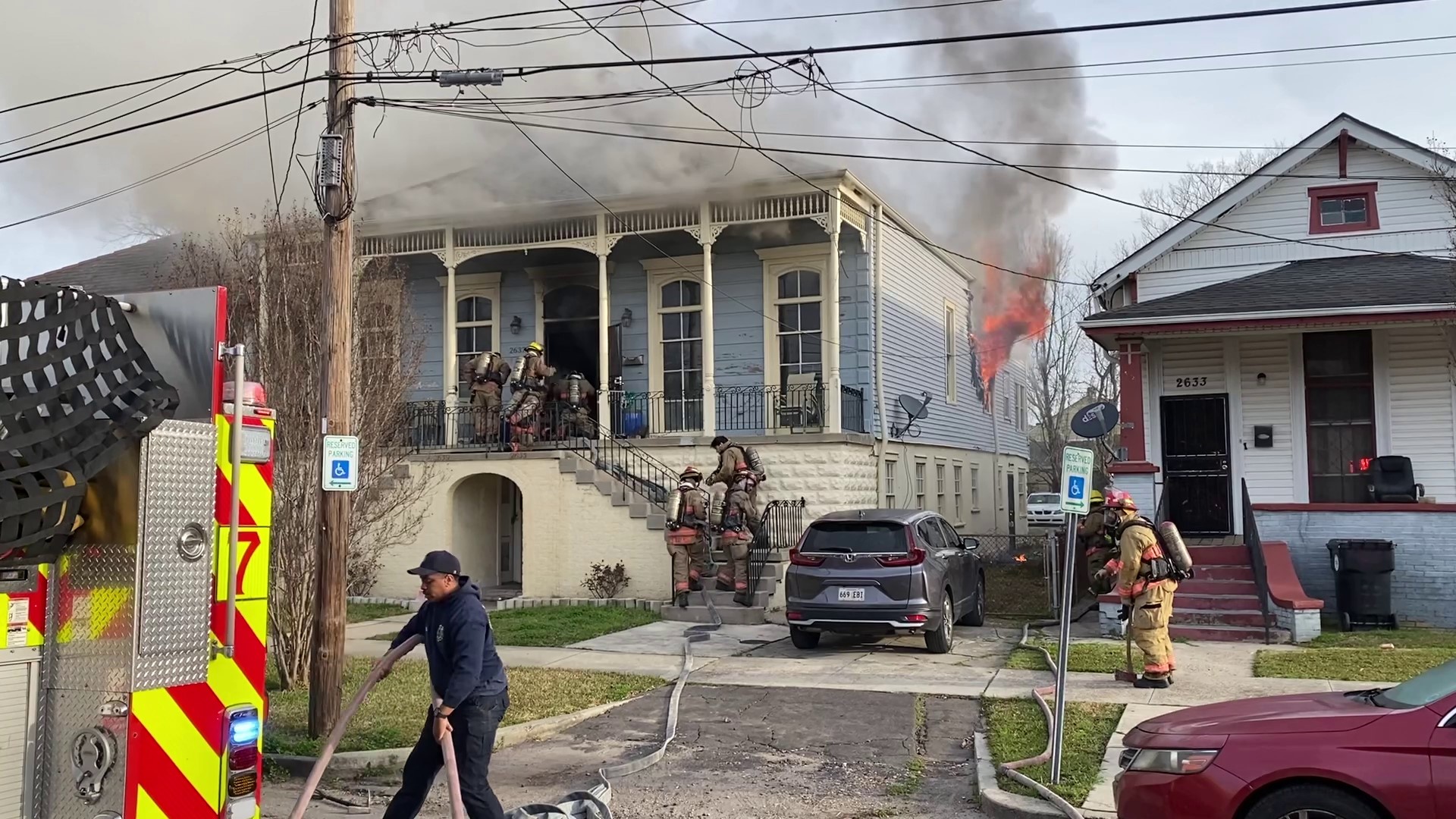 House fire in Treme.