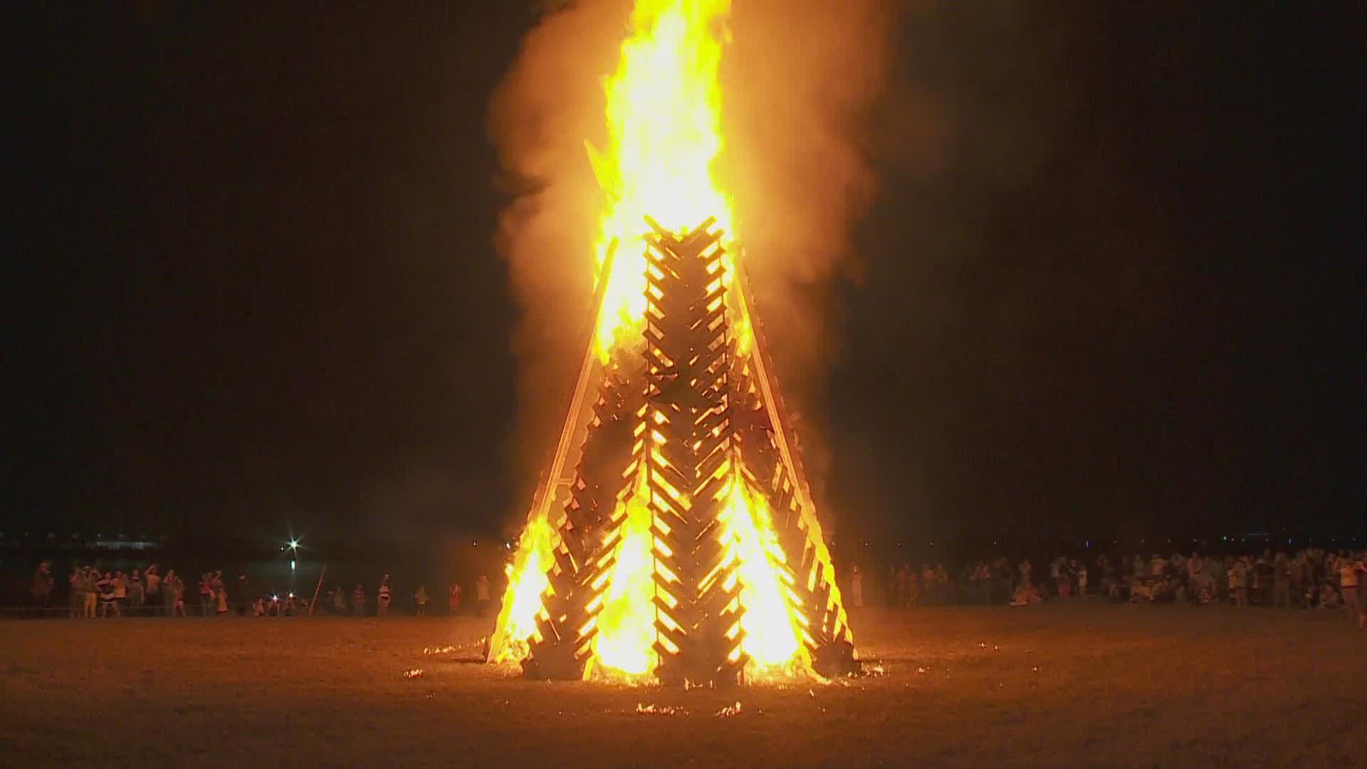 "The bonfire is an opportunity for us to showcase our homegrown talent."
