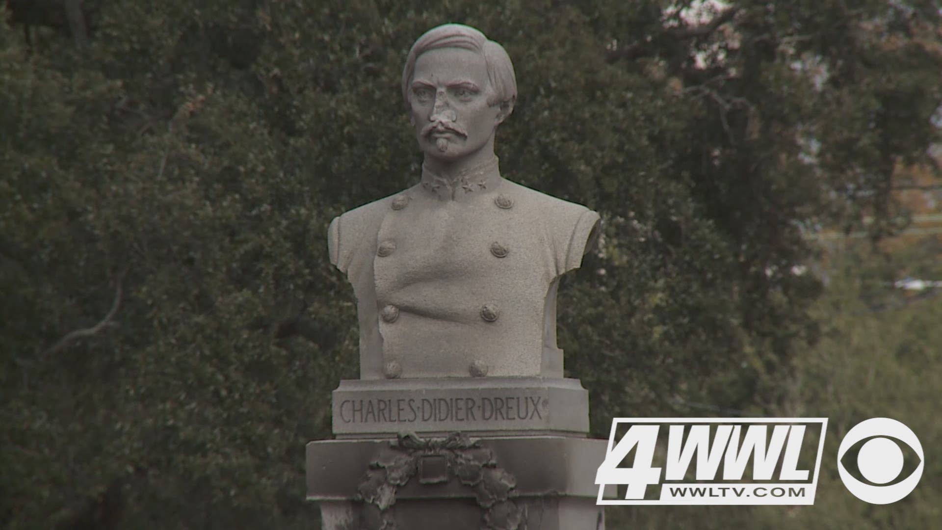 It's the second time in a year the bust of Col. Charles Didier Dreux has been vandalized.