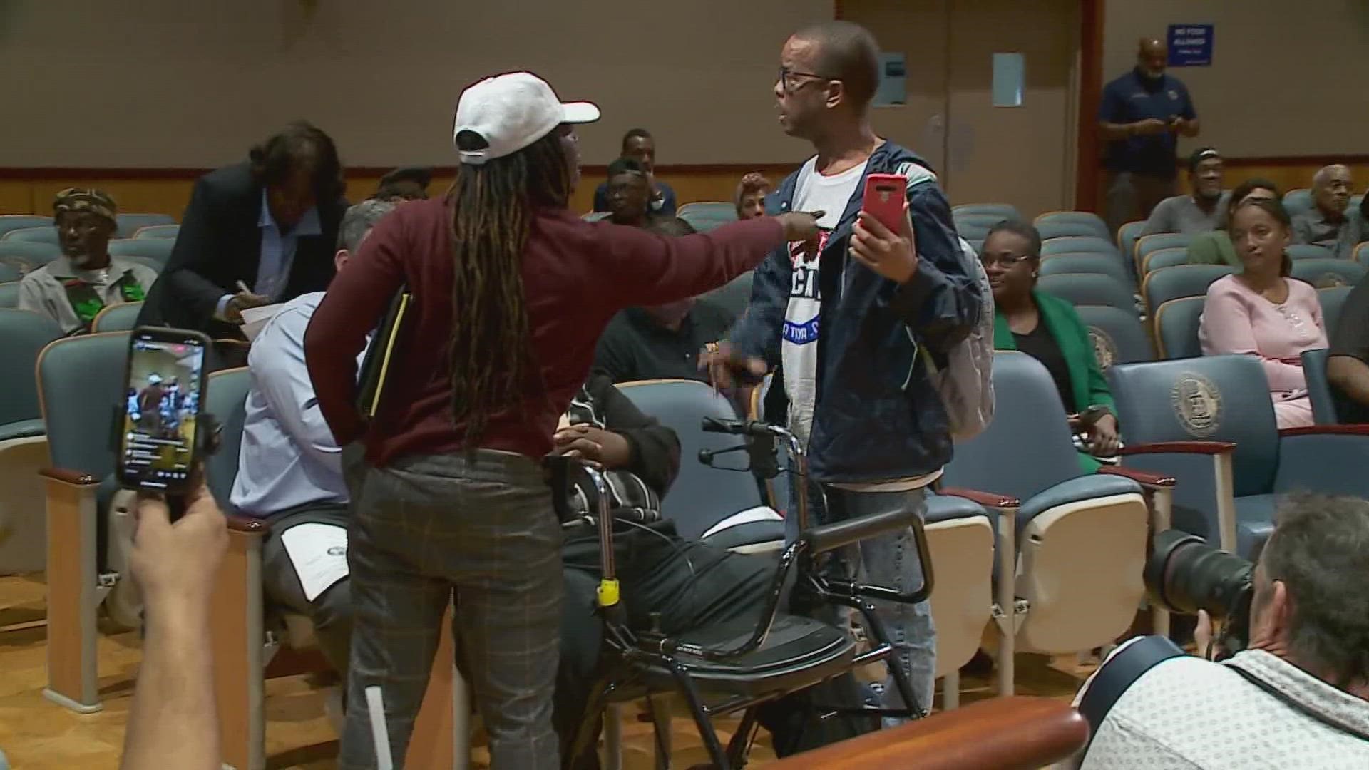 Several community members were visibly frustrated, many of them shouting over each other and councilmembers, during NOLA city council meeting on crime.
