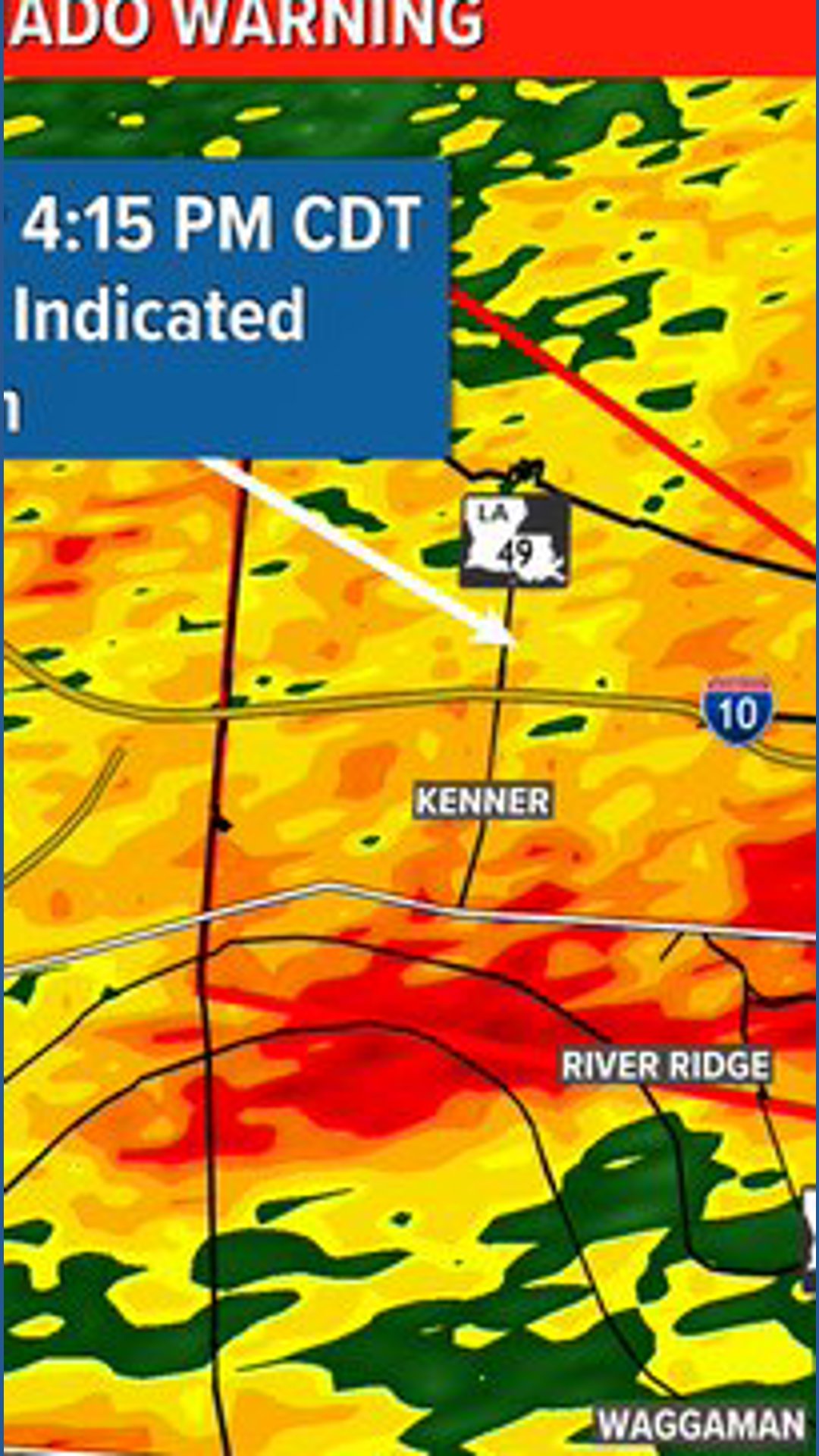 Tornado warning in Jefferson until 4:15 PM | wwltv.com