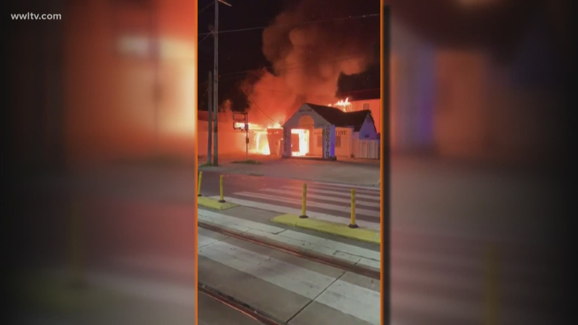 According to the New Orleans Fire Department, the fire started just after midnight near the intersection of Frenchmen Street.