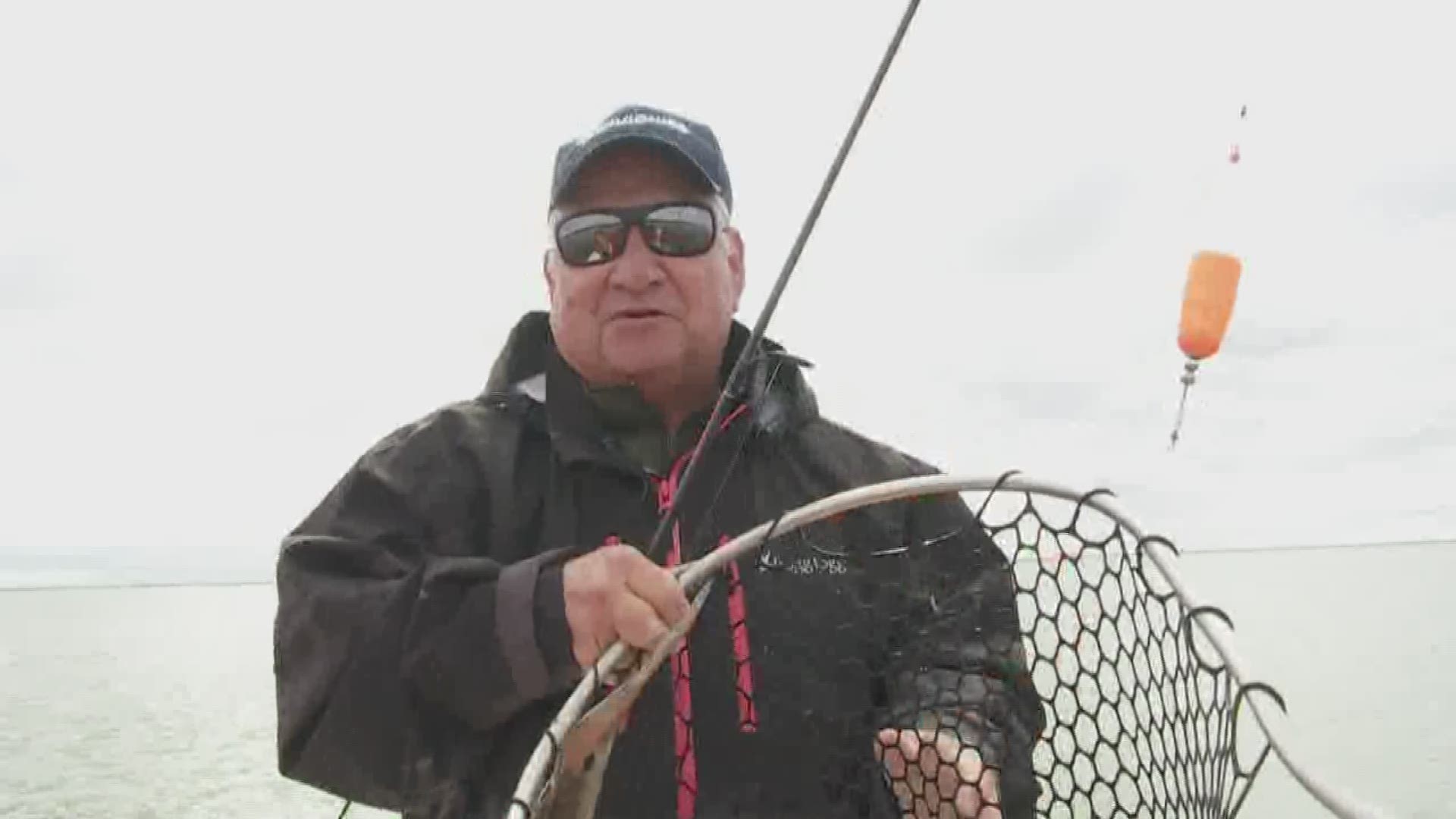Rain, high winds and dirty water Thursday morning discouraged a lot fishermen, but not Don Dubuc. He waited out the rain and found success at Delacroix Island.