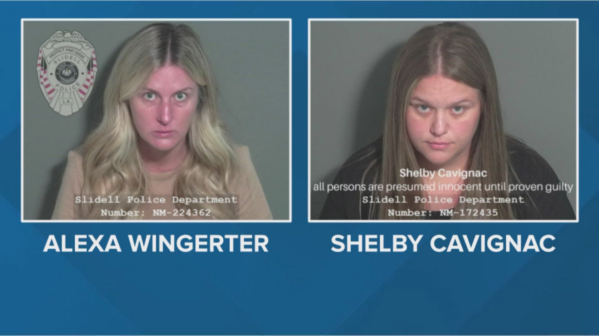 Shelby Cavignac, 31, was arrested following an investigation on former teacher Alexa Wingerter, 35, who was accused of sending inappropriate photos.