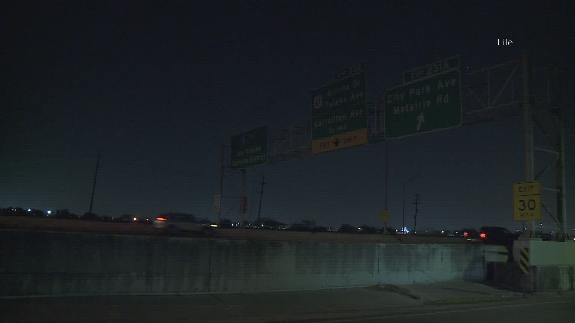 The city, along with help from DOTD, is working to fix some of the lights that are out on the interstate.