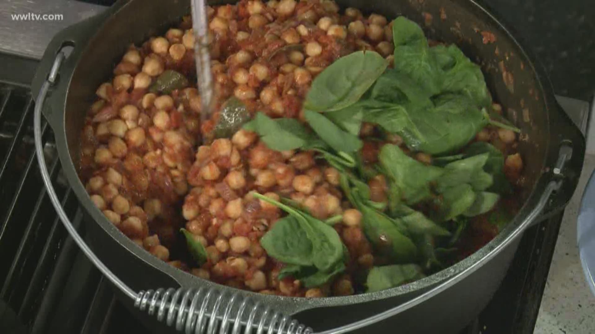 Chef Kevin is in the kitchen cooking up a quick, delicious and healthy summer time meal including Chickpeas.