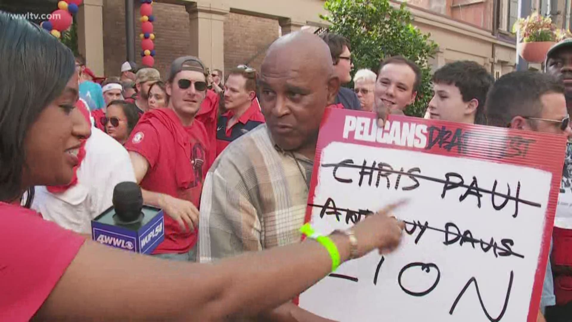 Fulton Street looked like Mardi Gras day as the Pelicans drafted the future of the franchise Thursday.