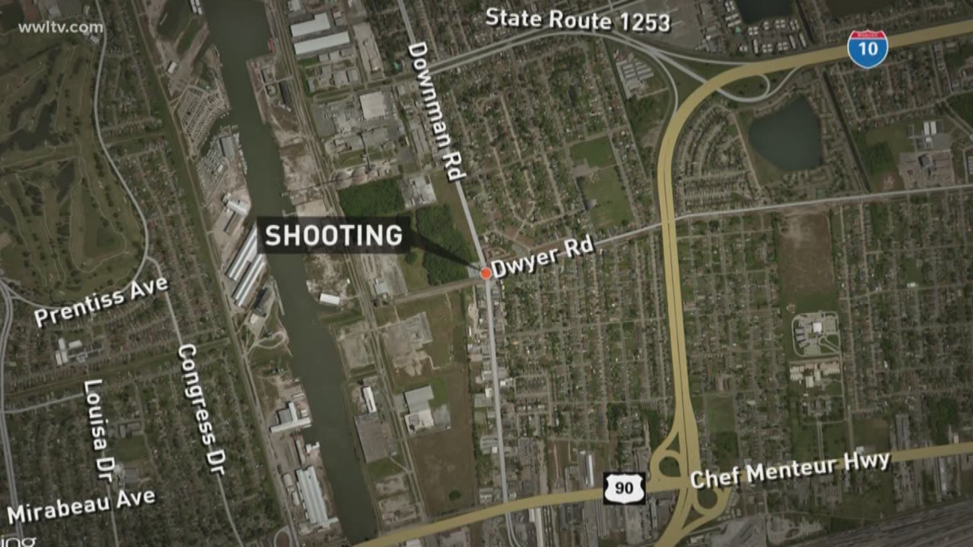 Initial reports from police show one man was shot in the back.