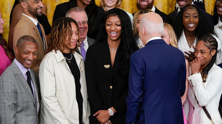 LSU women’s basketball celebrates national championship at White House