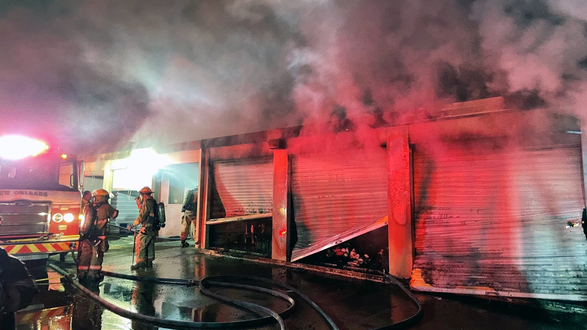 Several fires were reported in New Orleans and surrounding parishes on Wednesday morning.