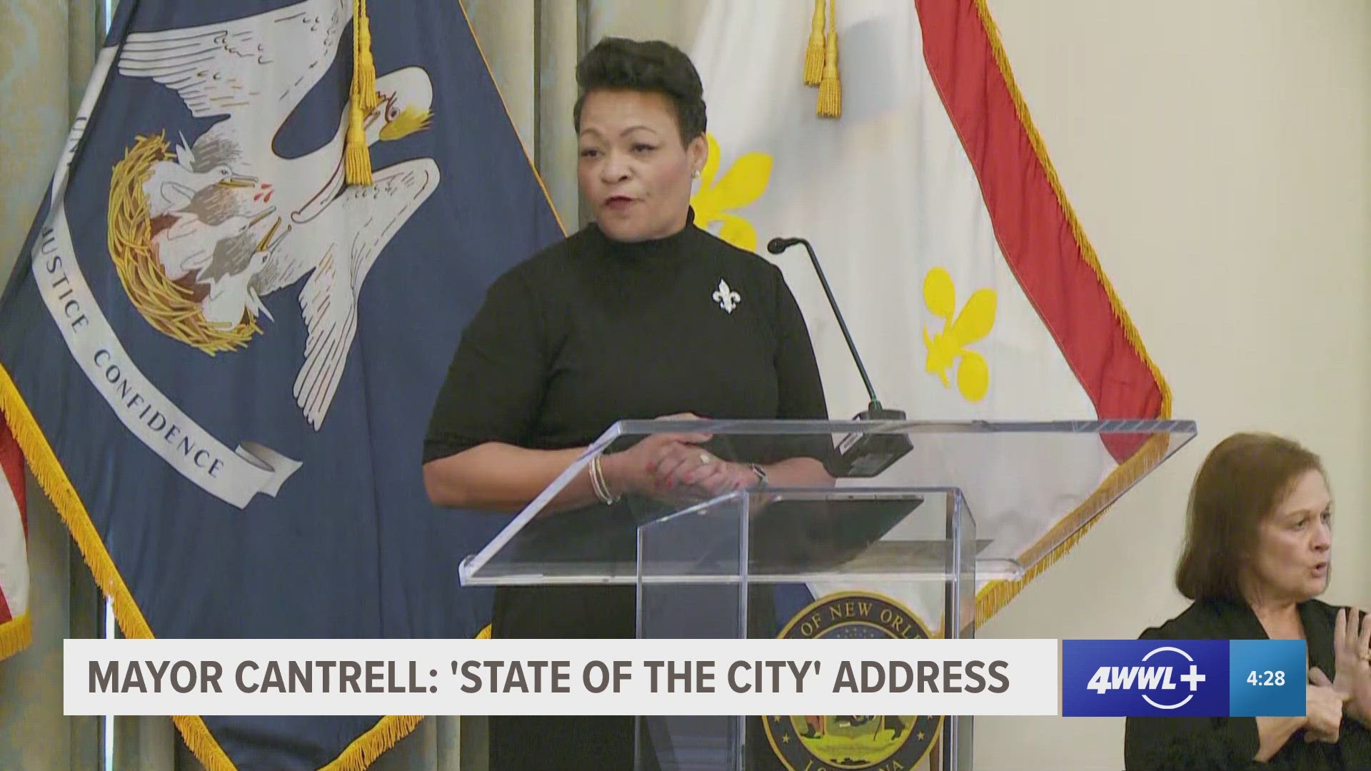 New Orleans Mayor LaToya Cantrell held her annual 'State of the City' address on Wednesday, Dec. 13.