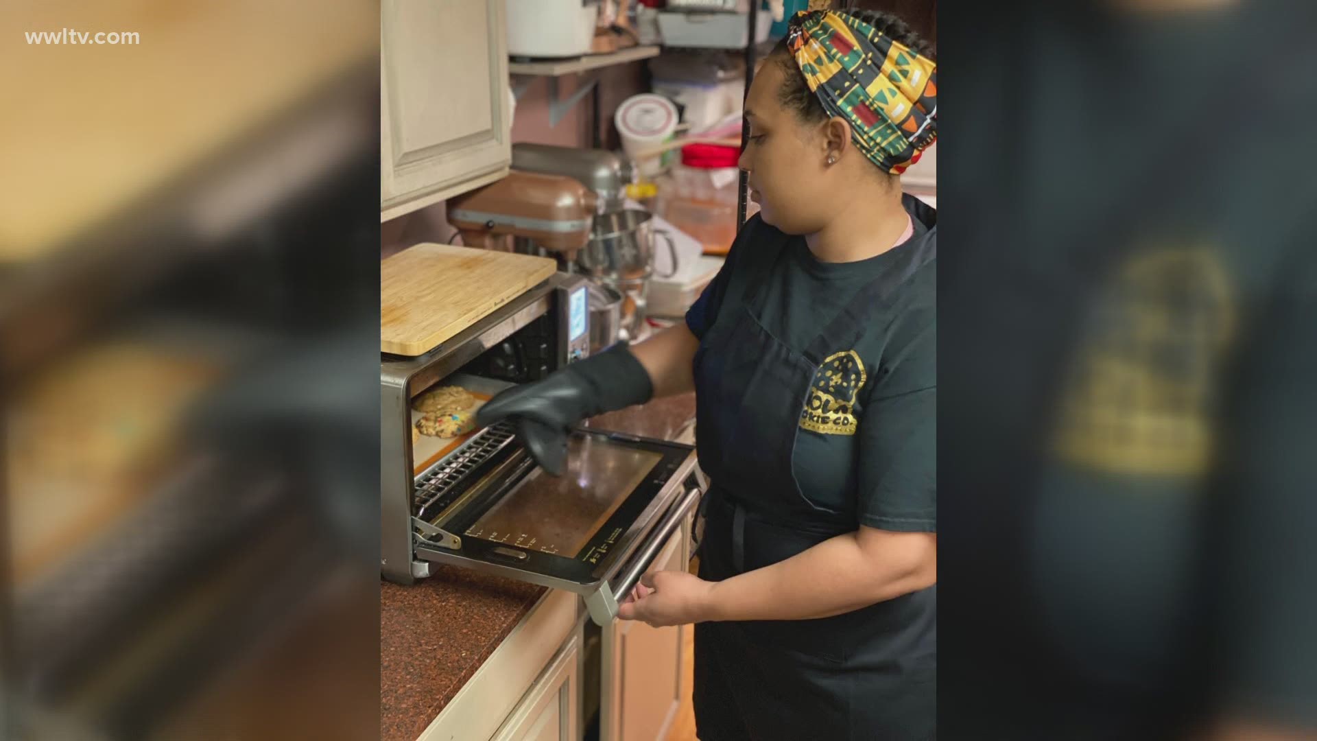 Brittney Hawkins-Dobard, owner of NOLA Cookie Co., who Sheba Turk has dubbed the "Cookie Queen," joins the WWL-TV Morning Show to talk about how her business started