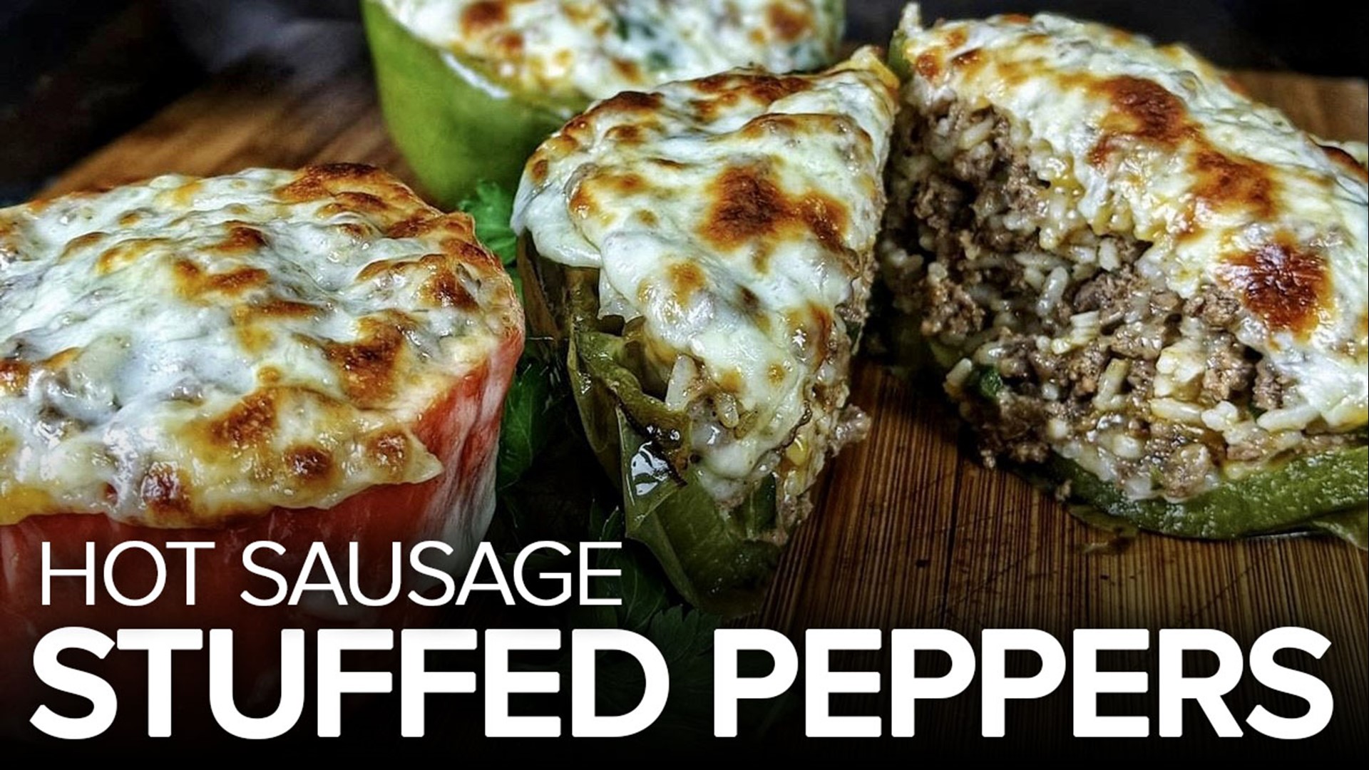 In Louisiana, we LOVE hot sausage. That's why I'm making hot sausage stuffed bell peppers today!