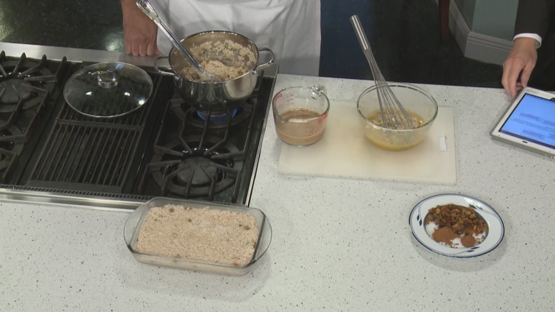 Making rice pudding for National Rice Pudding Day