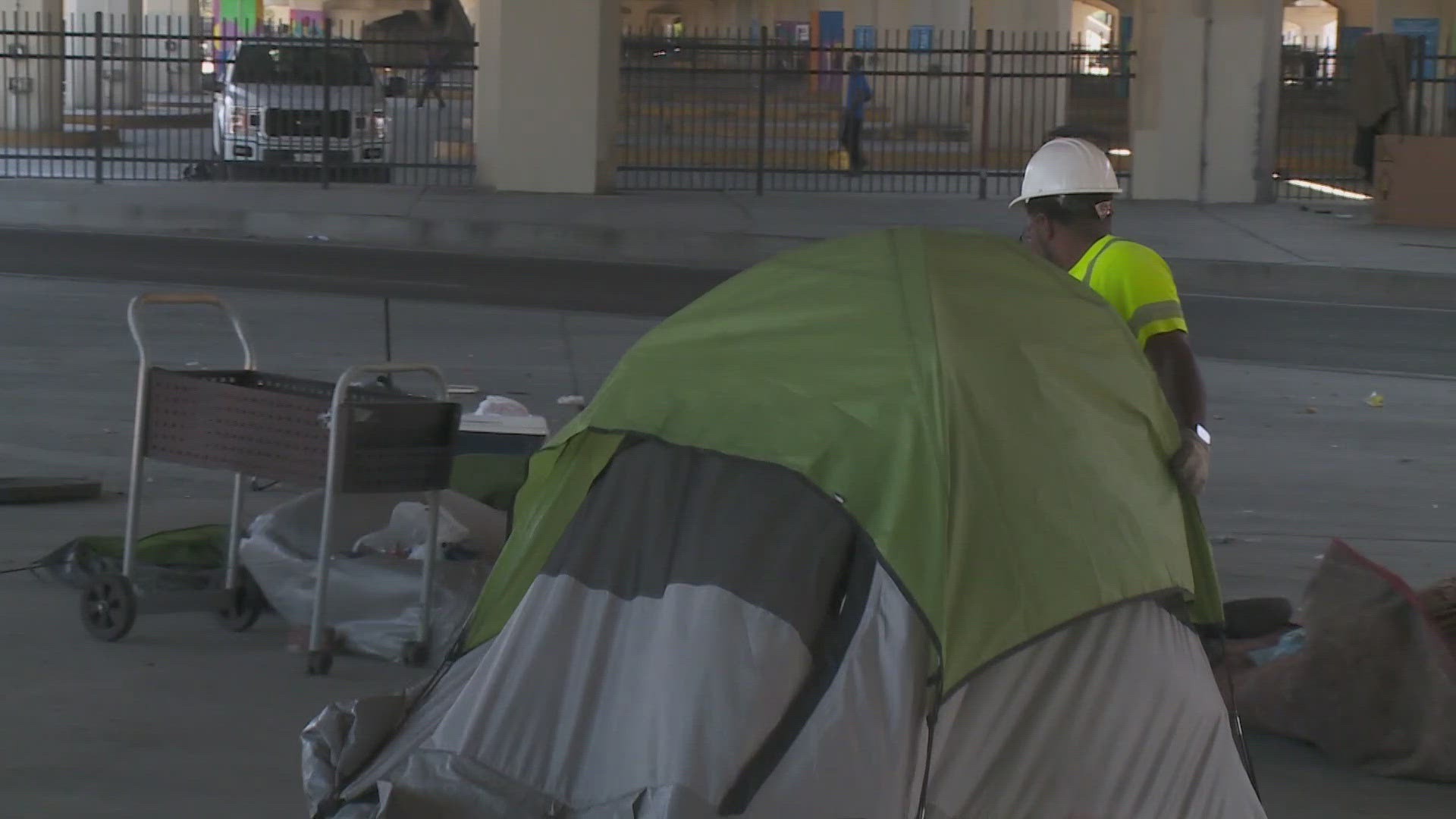 One of New Orleans' largest homeless encampments was swept by state police. The city claims the state wanted the individuals moved ahead of Taylor Swift's concerts.