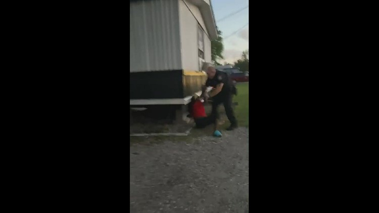 St. Charles deputy chase, punch woman taping arrest