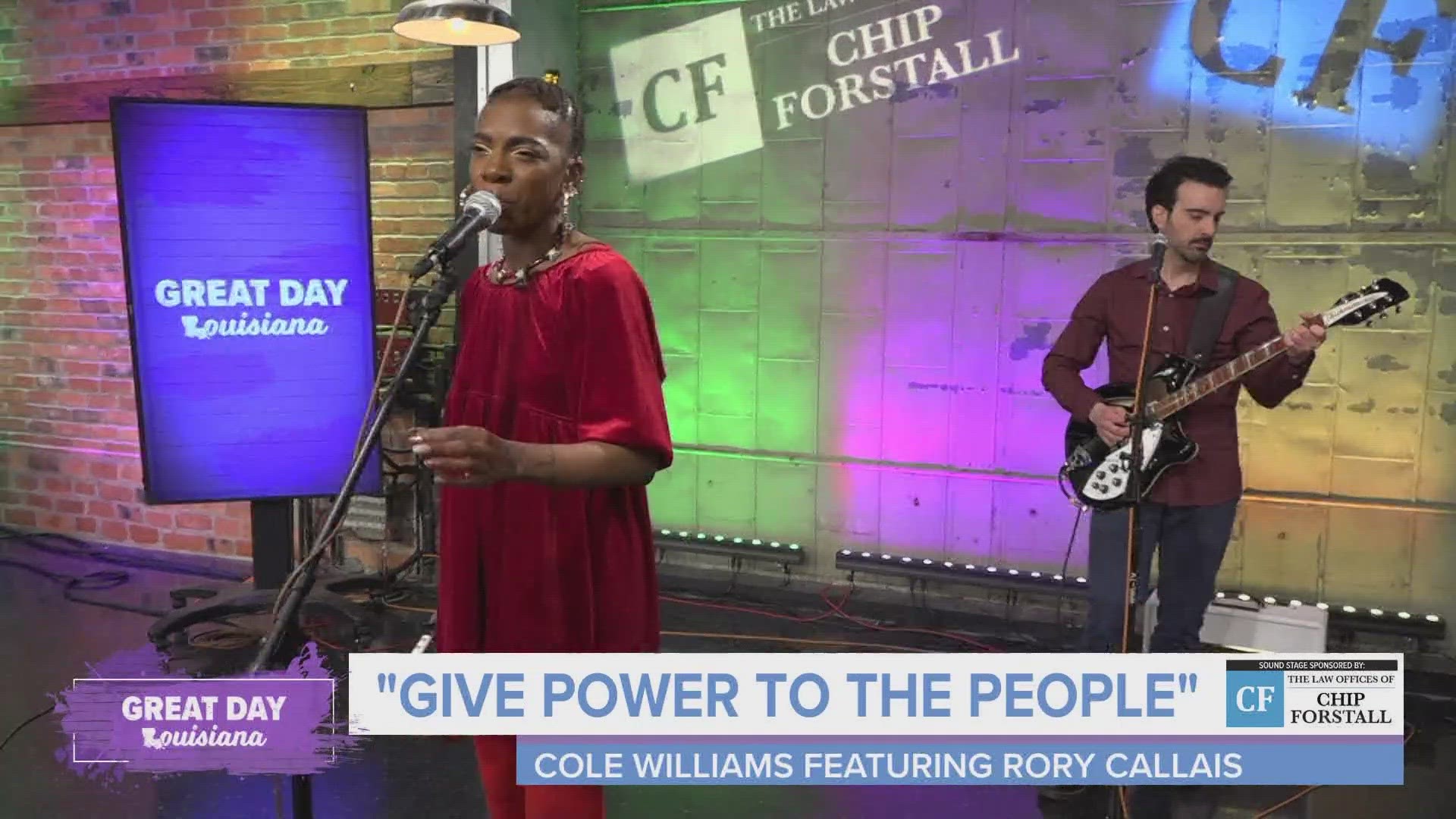 Cole Williams shares another soulful song in the Chip Forstall Sound Stage.