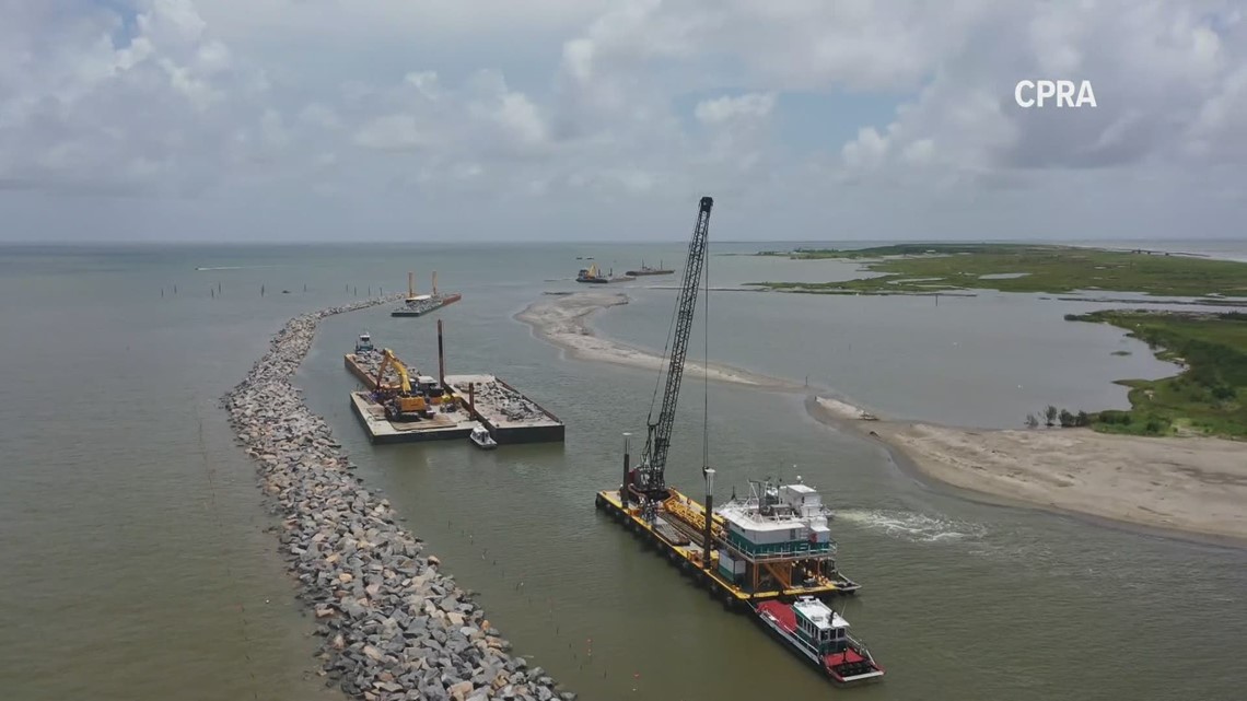 See how 100 million is being spent to restore Louisiana's barrier