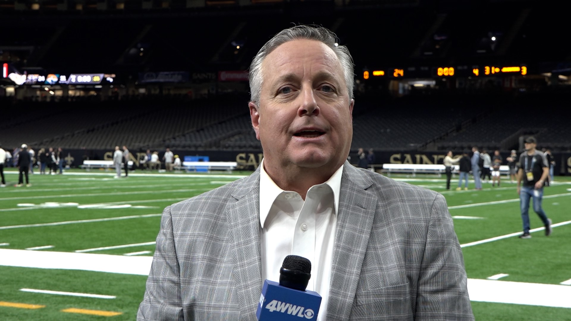 WWL-TV sports director Doug Mouton shares his first thoughts on the Saints' 31-24 loss to the Jacksonville Jaguars in the Caesars Superdome on Thursday, Oct. 19.