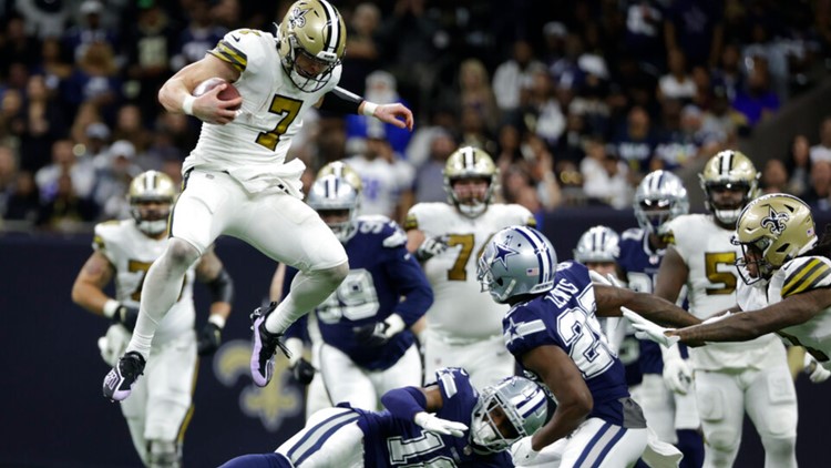 Cowboys pick Taysom off 4 times in 27-17 win over Saints