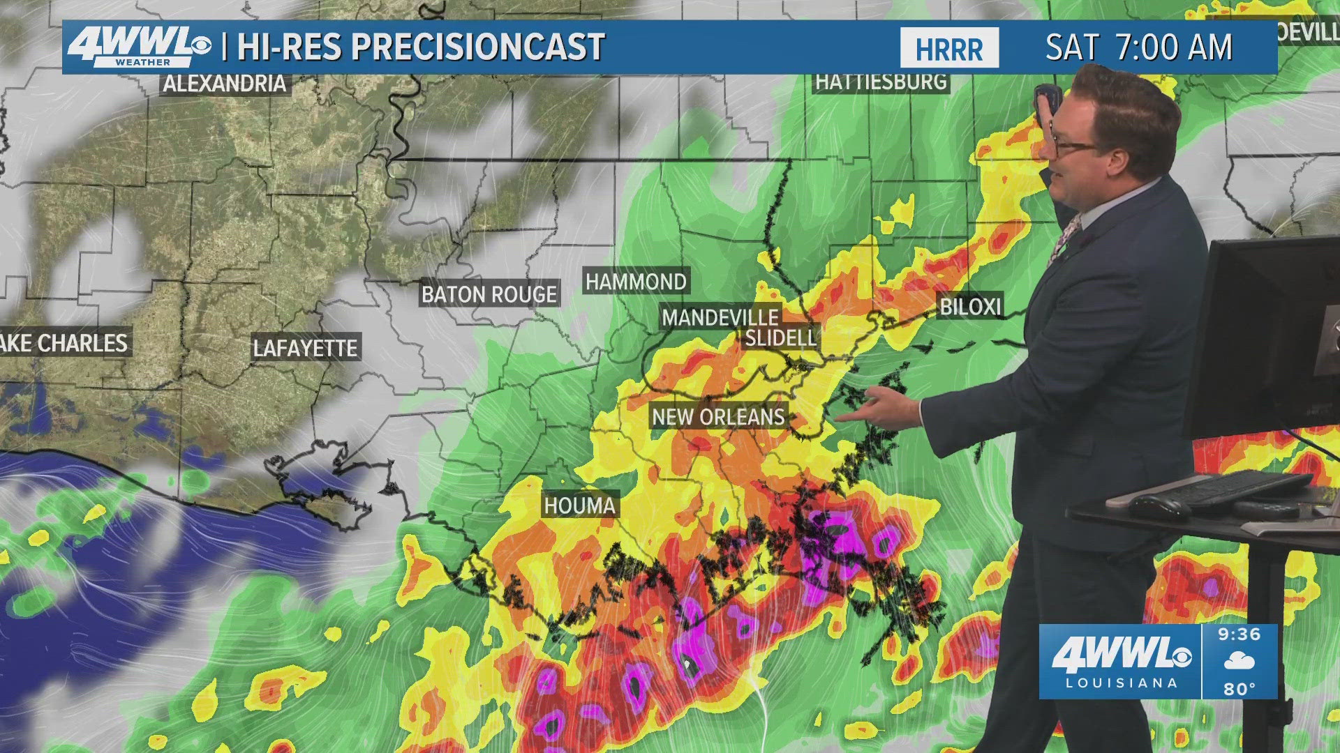 WWL Louisiana Chief Meteorologist Chris Franklin with the latest severe weather update on News at 5 p.m., Friday, May 17, 2024.