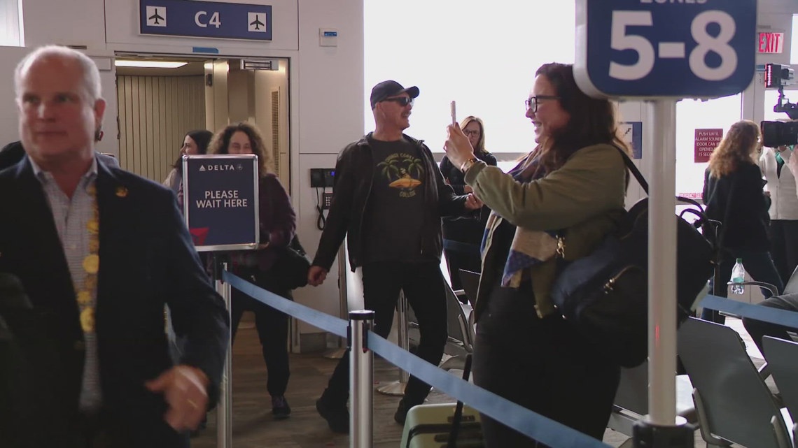 Royal welcome: Patrick Warburton arrives in New Orleans to serve as Bacchus king