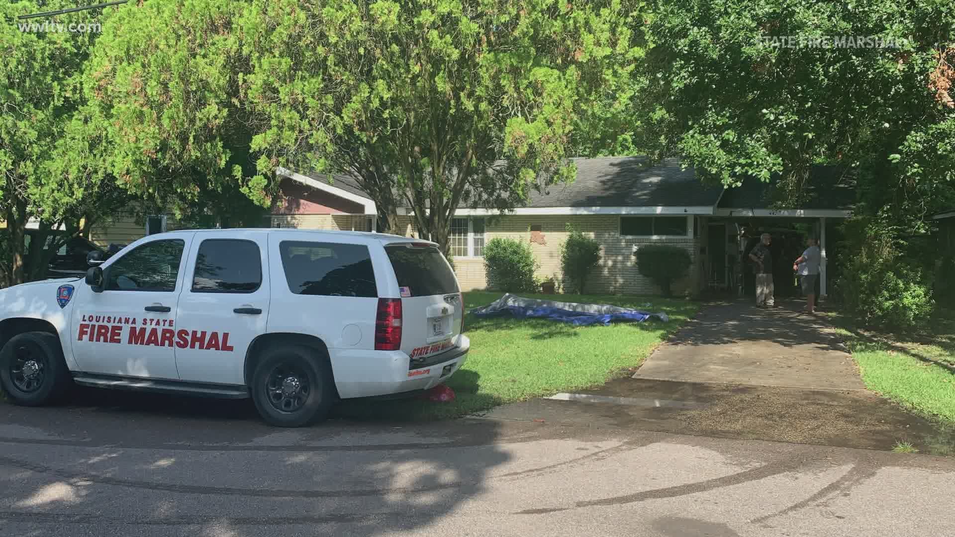 A volunteer firefighter who lived in the neighborhood saw the smoke and found the 86-year-old who owned the home, sitting up against the screen door, unconscious.