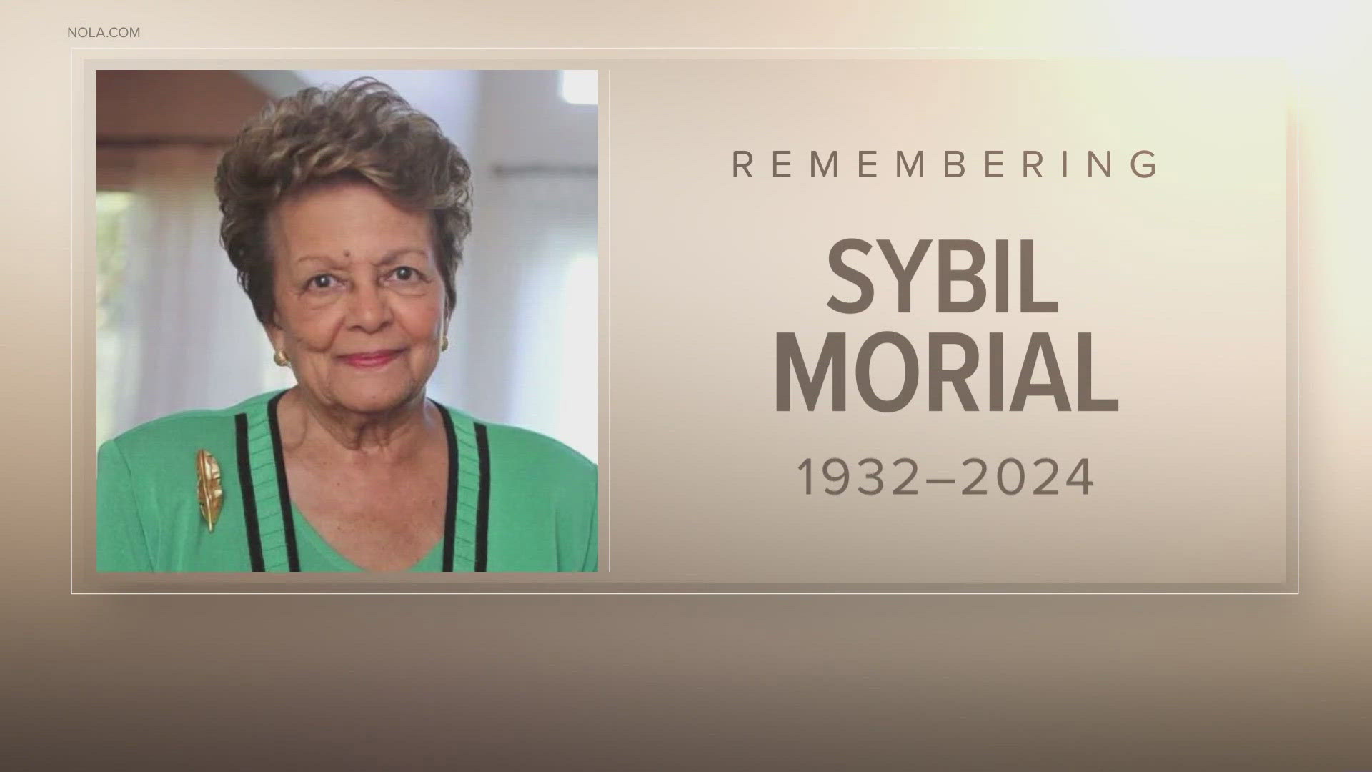 New Orleans Civil Rights activist Sybil Morial is laid to rest.