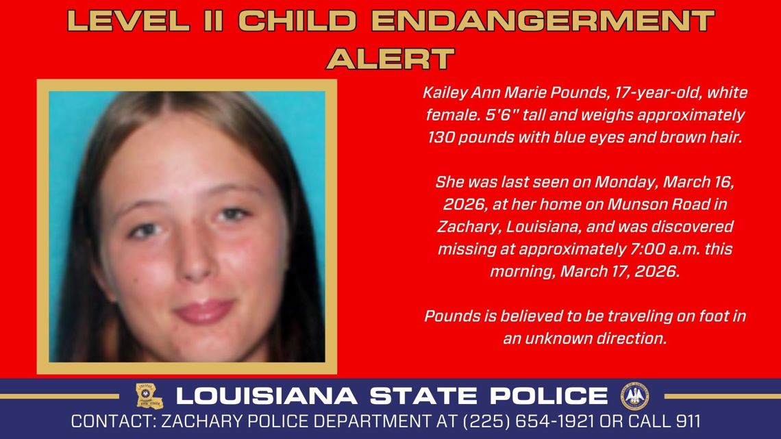 State police seek missing teen from East Baton Rouge Parish