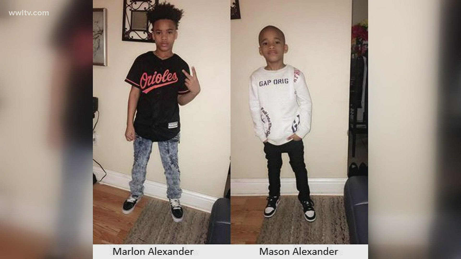 Two brothers - ages 9 and 5 - are reported as missing by the NOPD after they were last seen being dropped off at a residence in Gentilly Friday morning.