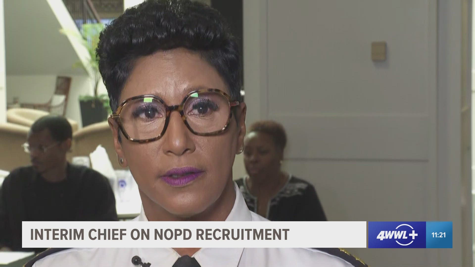 Interim police chief Michelle Woodfork hosted an NOPD recruitment event at the Baptist Theological Seminary, 3939 Gentilly Boulevard on Wednesday, Aug. 16.