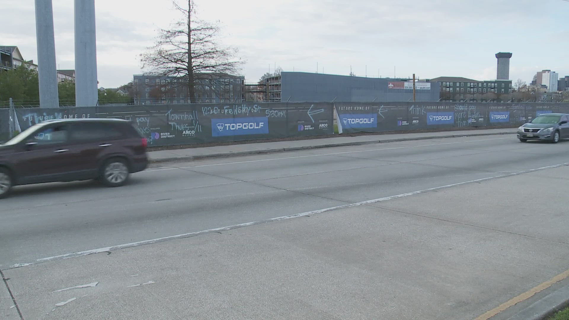 The golf and entertainment complex was supposed to anchor a chunk of the river district and provide funding as developers pursued other projects on the site.