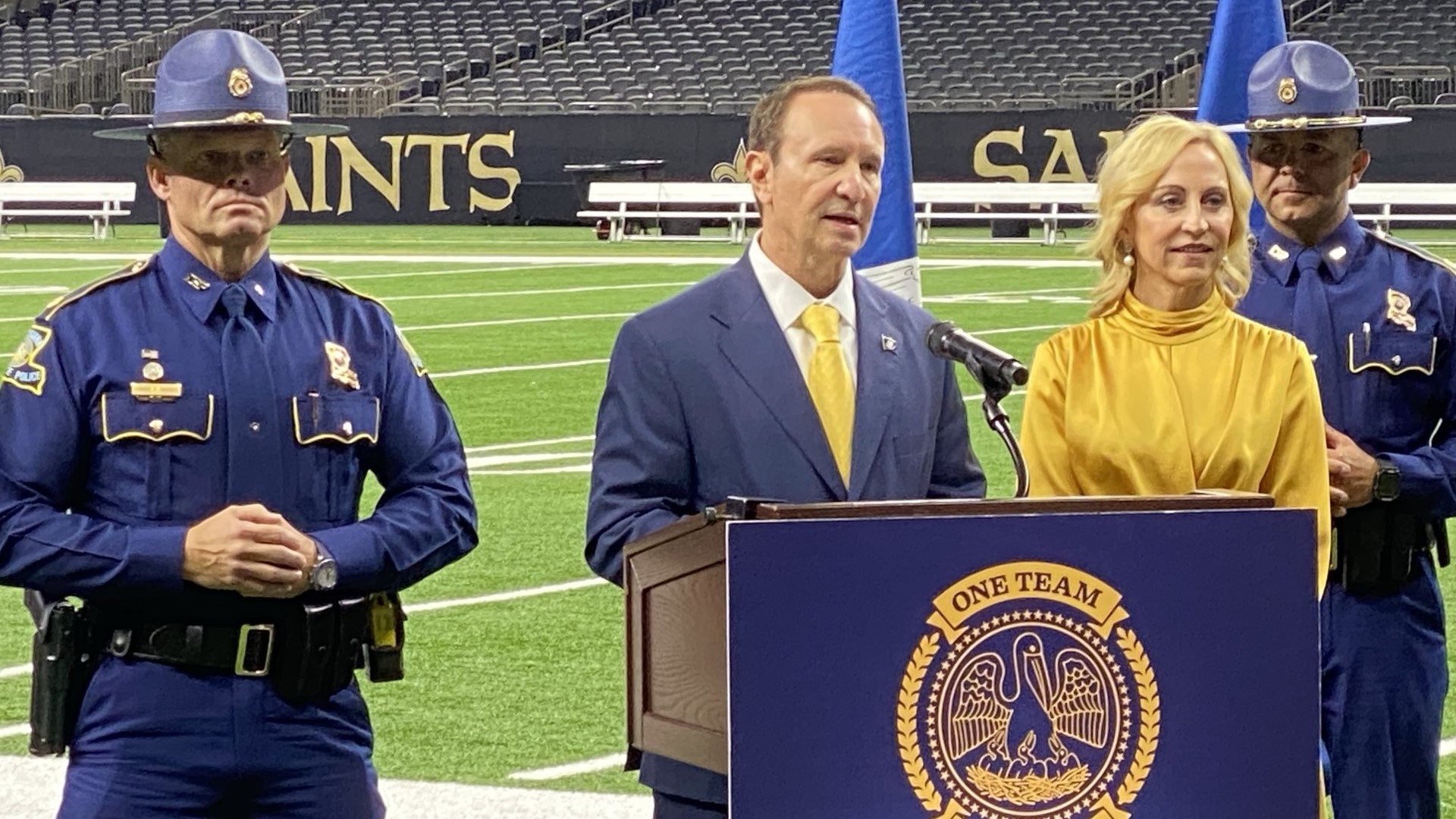 Landry announced Major Robert Hodges as the next superintendent of the Louisiana State Police. He is a New Orleans native and graduate of Brother Martin High School.