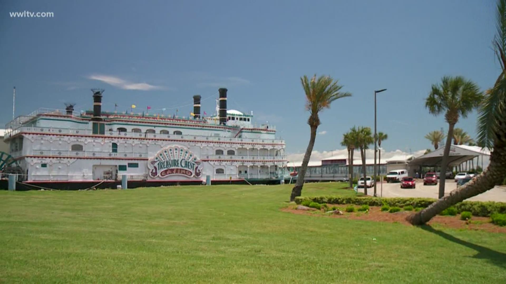 Loyal patrons said goodbye to the Treasure Chest Casino Riverboat in the most New Orleans fashion – with a second line.