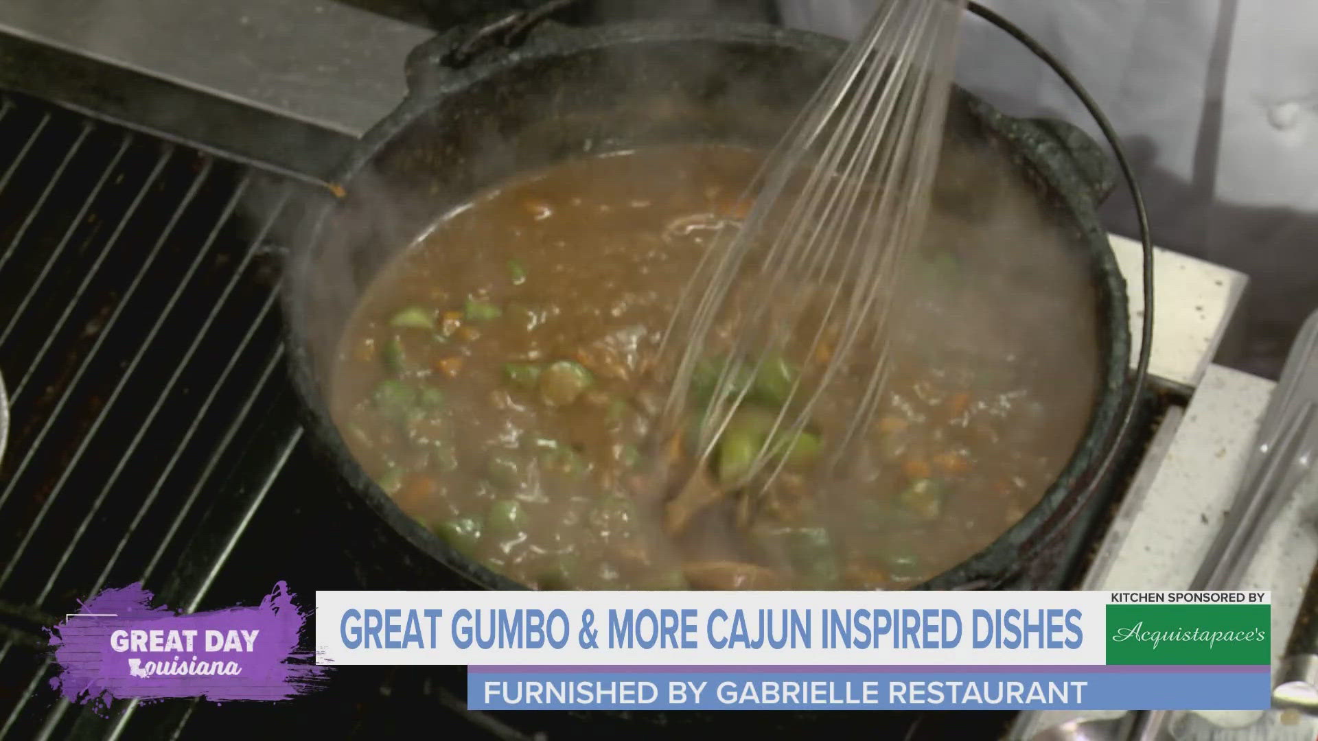 Gabrielle Restaurant gives us a taste of their popular gumbo in our Acquistapace's Kitchen.
