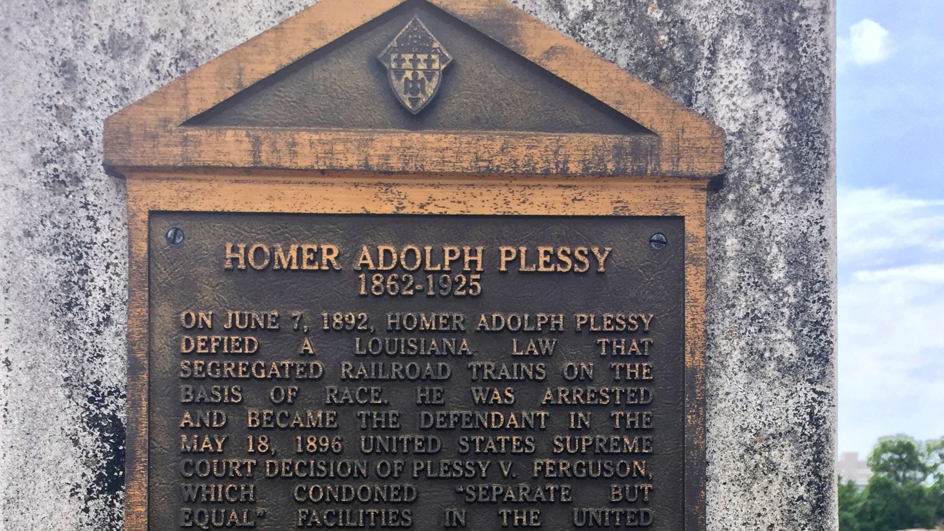 Even though Plessy v. Ferguson was overturned in 1954, Homer Plessy died in 1925 still convicted of boarding a whites-only train in New Orleans.