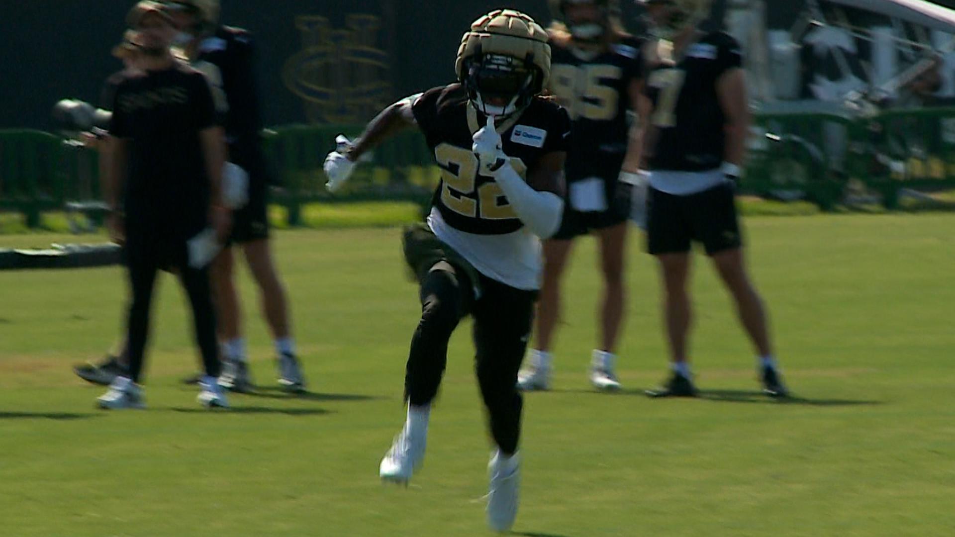 The New Orleans Saints continue West Coast training camp at UC-Irvine as team conducts third practice at Crawford Field on Friday, July 26, 2024.