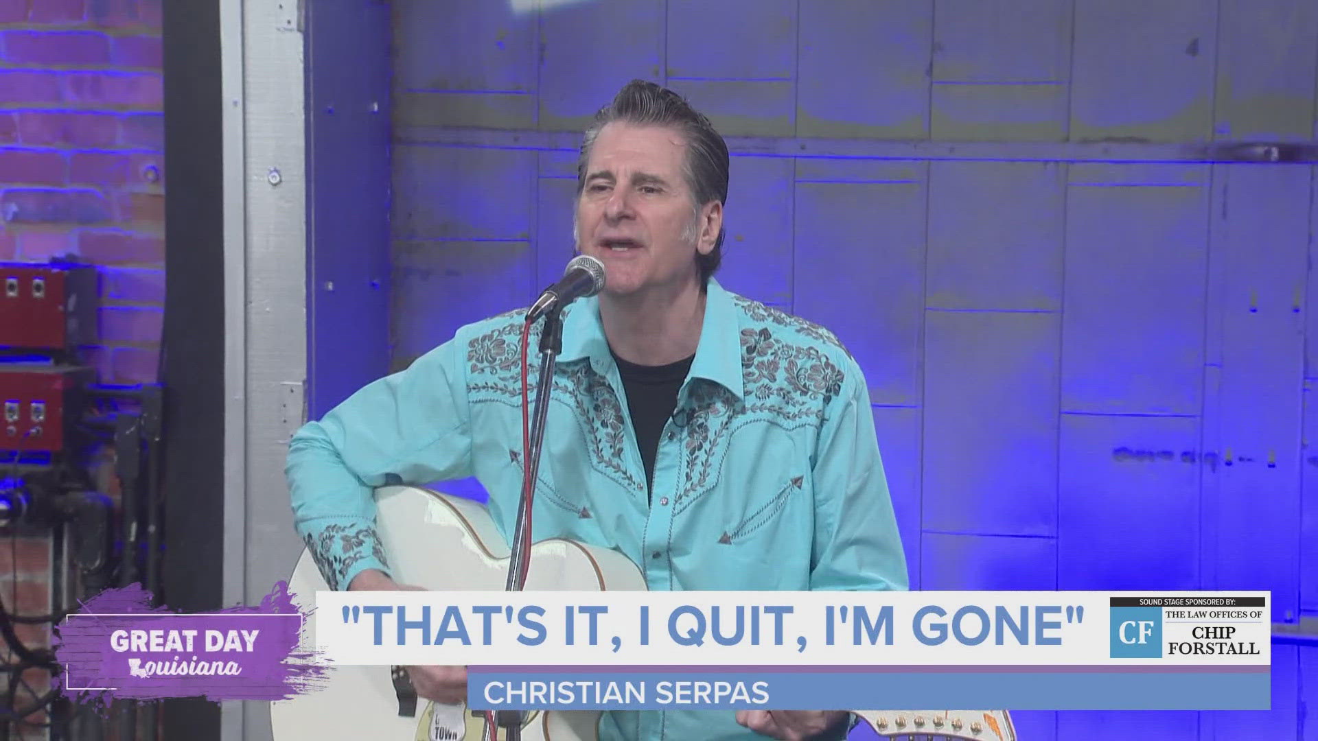 We enjoy another song from Christian Serpas of Ghost Town in our Chip Forstall Sound Stage.