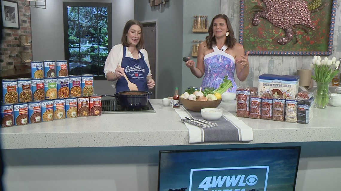 Blue Runner Foods in the WWLTV kitchen