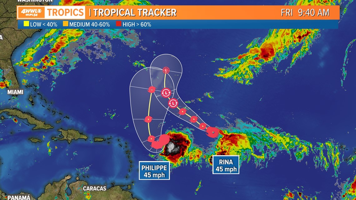 2 Tropical Storms Will Cross Paths: Here's What Could Happen | Wwltv.com