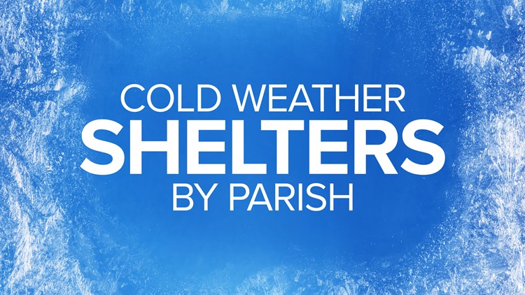 Parish-by-parish list of cold-weather shelters in Southeast Louisiana