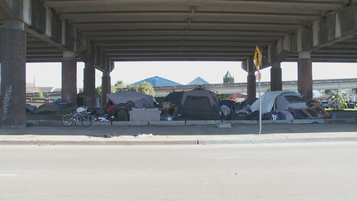 City leaders give statement on the hold up with clearing homeless