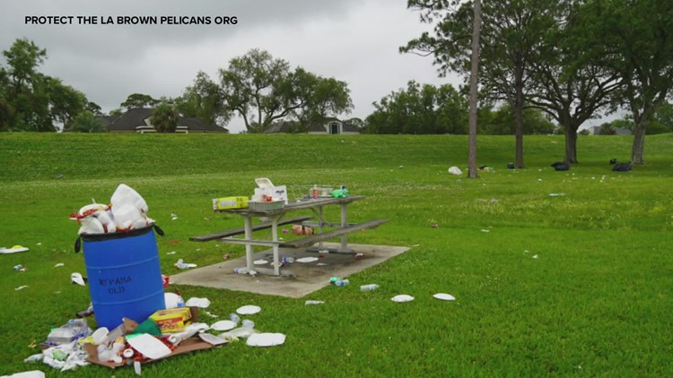 Lakefront left covered in trash from Easter Sunday